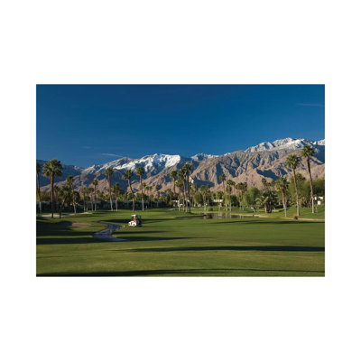 Palm Trees in a Golf Course 4, Desert Princess Country Club, Palm Springs, Riverside County, California, USA 1 Piece Wrapped Canvas Wall Art