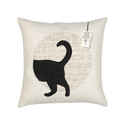 Unconditional Meow (Tail) Indoor/Outdoor Pillow Cover & Insert