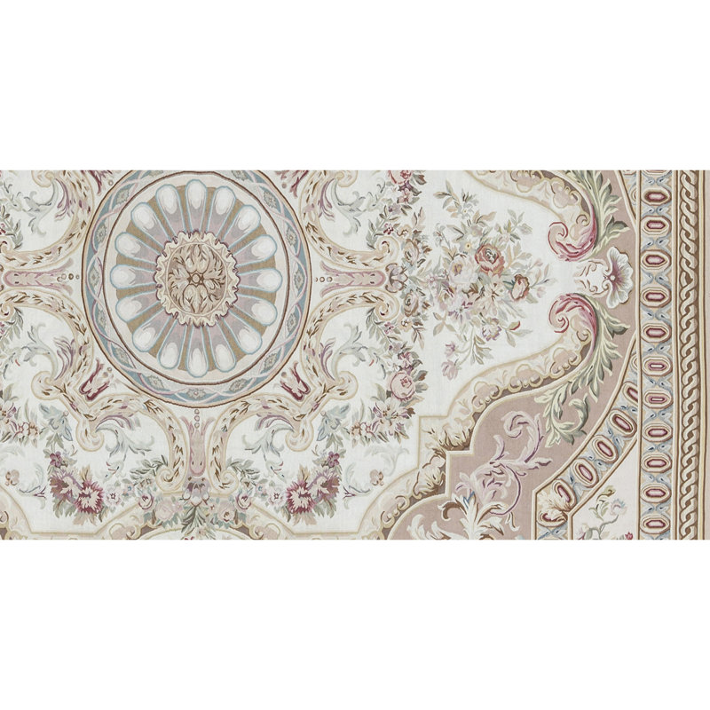 Aubusson Renaissance Wool Oriental Area Rug