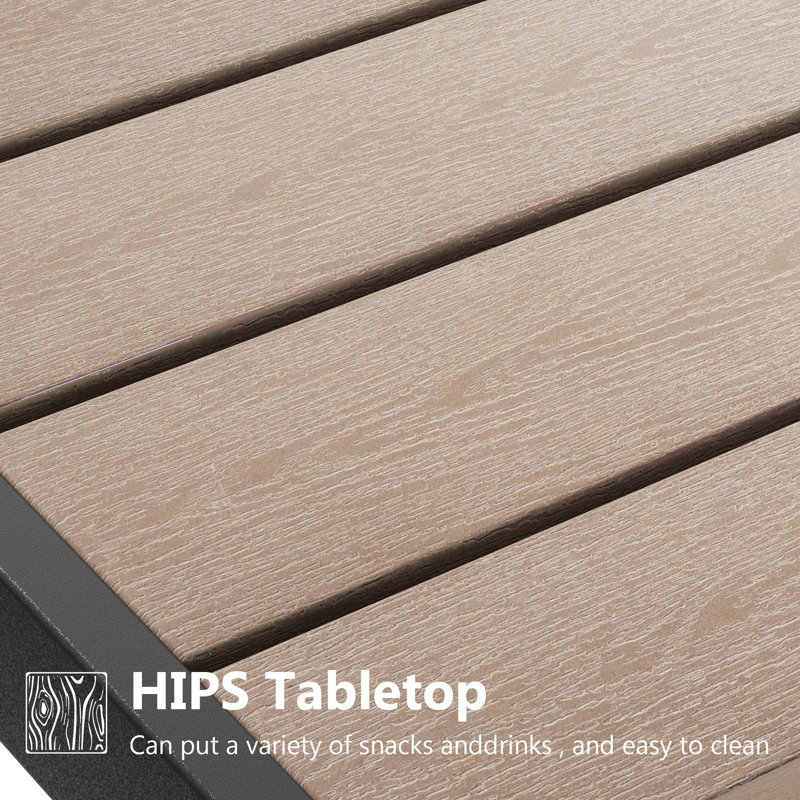 Patio Rectangular Coffee Table, Brown