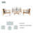 Thane 4 - Piece Acacia Wood Patio Outdoor Conversation Set With Cushions