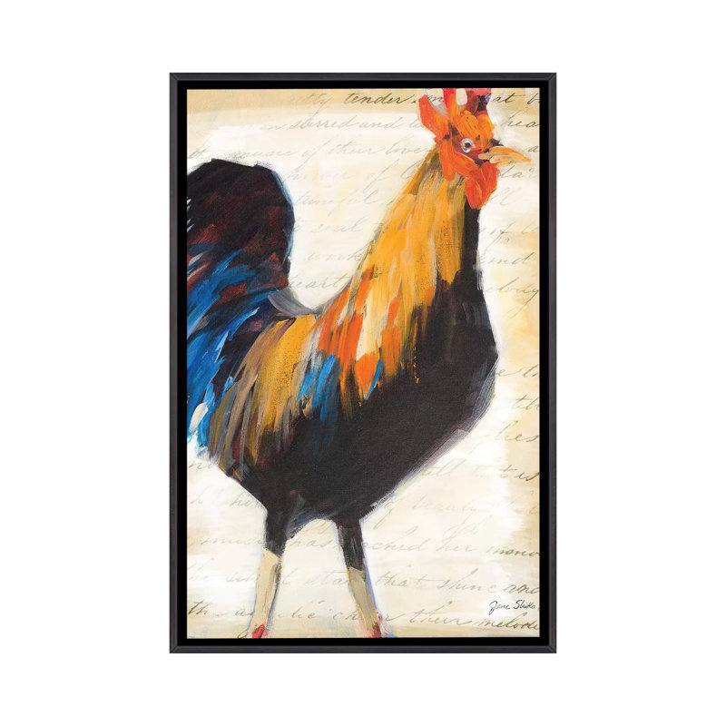 «Morning Glory I» par Jane Slivka - reproduction d'art, Toile encadrée noir délavé, H 40 po x l 26 po x P 1,5 po, Aucun mat