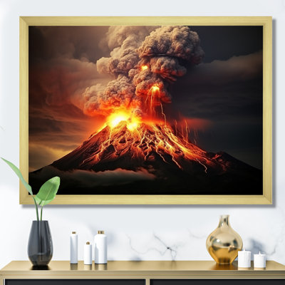 «Volcano Volcanic Explosion III», reproduction sur toile