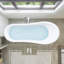 68.9" x 31" Clawfoot Soaking Acrylic Bathtub