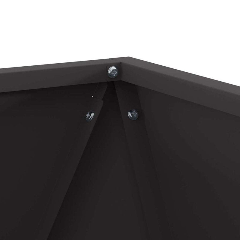 Planter Box, 40cm H x 40cm W x 40cm D, Black