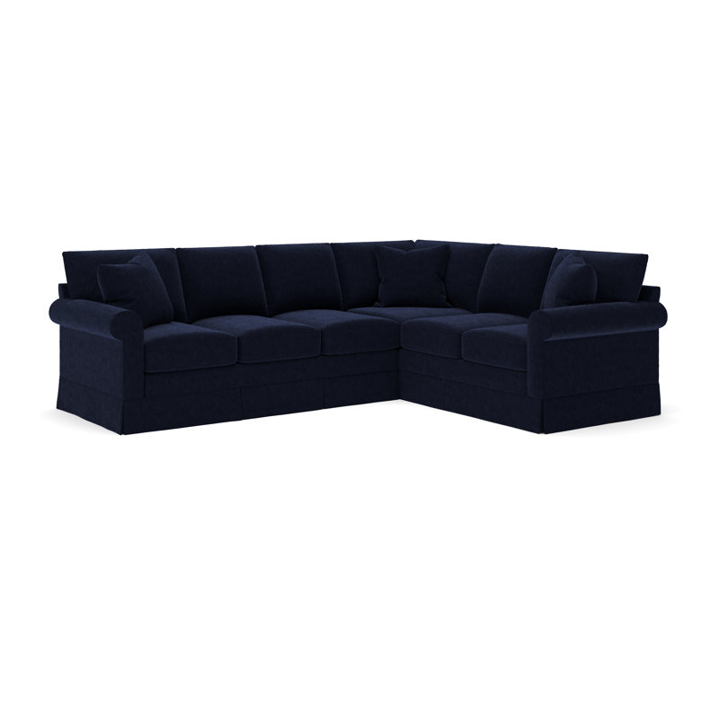 Canapé modulaire rembourré de 115 po avec coussins en mélange de duvet et pièces en mousse 115 po Friedman