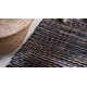 Striped Black/Natural Handwoven Jute Rug
