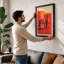 Desert Traveller Mid-Century - Framed Print-1219728284-1219728274