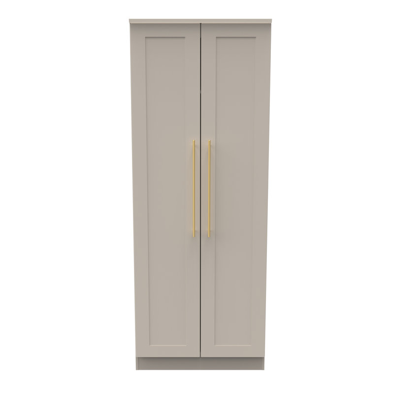 Fully Assembled 2 Door Wardrobe+, Kashmir Matt Veneer