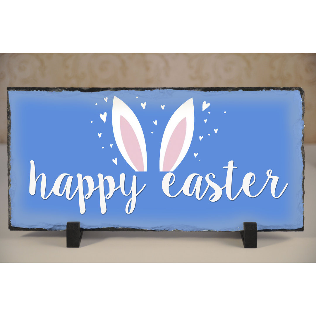 Daggett Happy Easter Slate Garden Plaque The Holiday Aisle® 