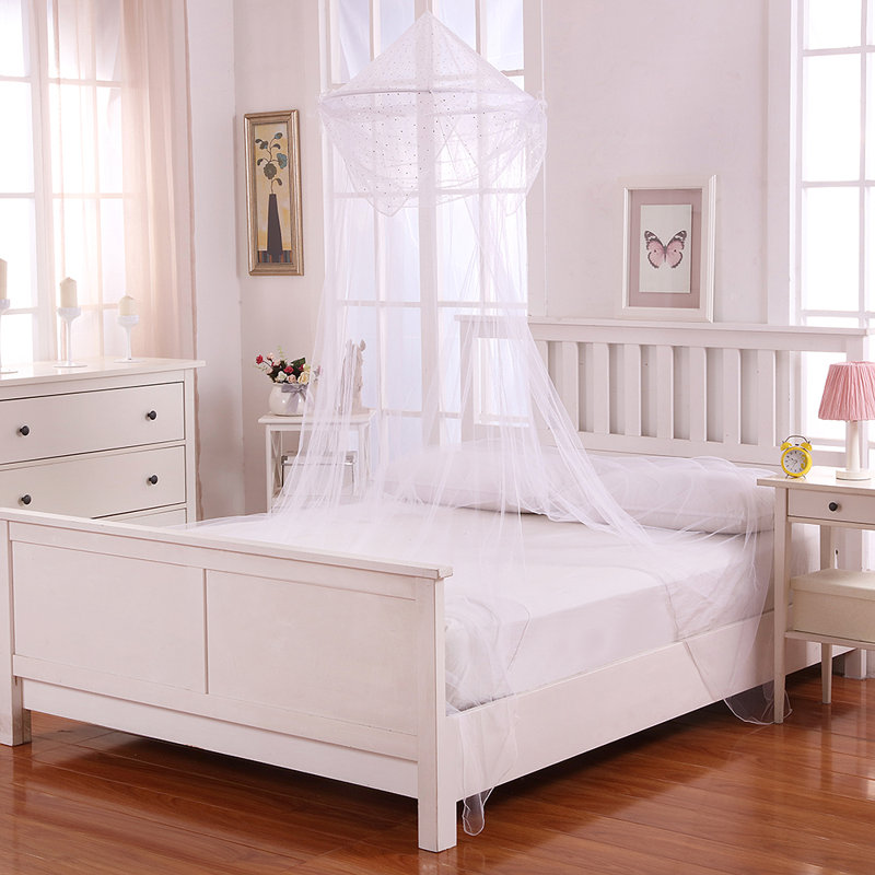  Lit à baldaquin pliable pour enfants, Blanc