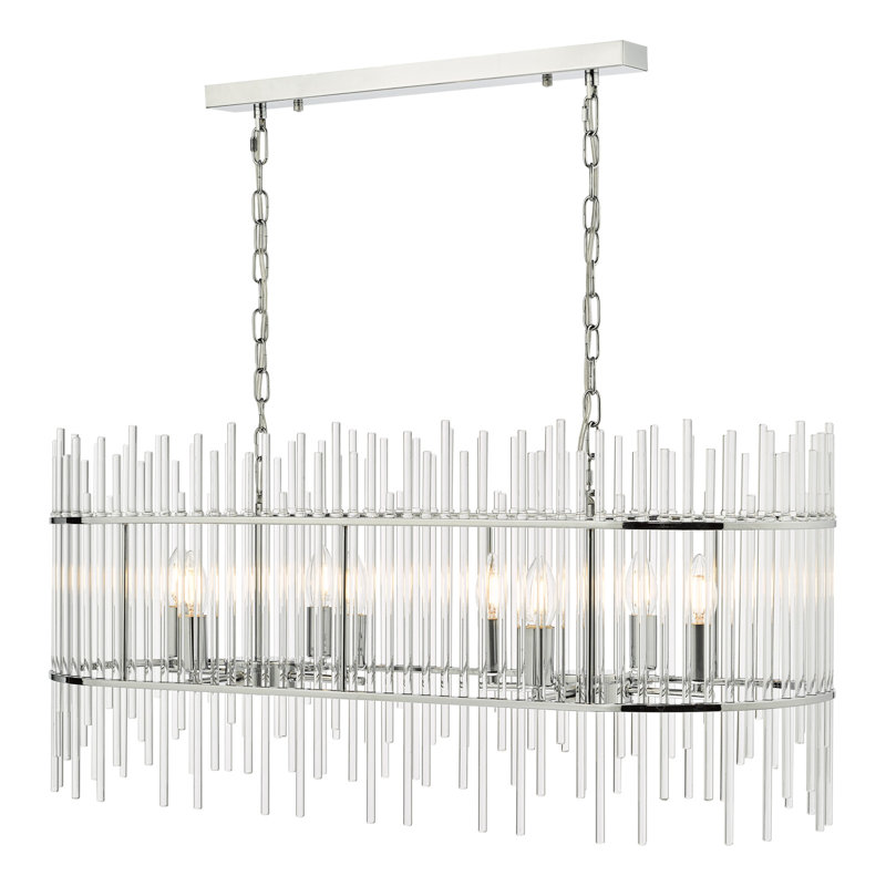 Clydine 8 - Light Polished Chrome Pendant