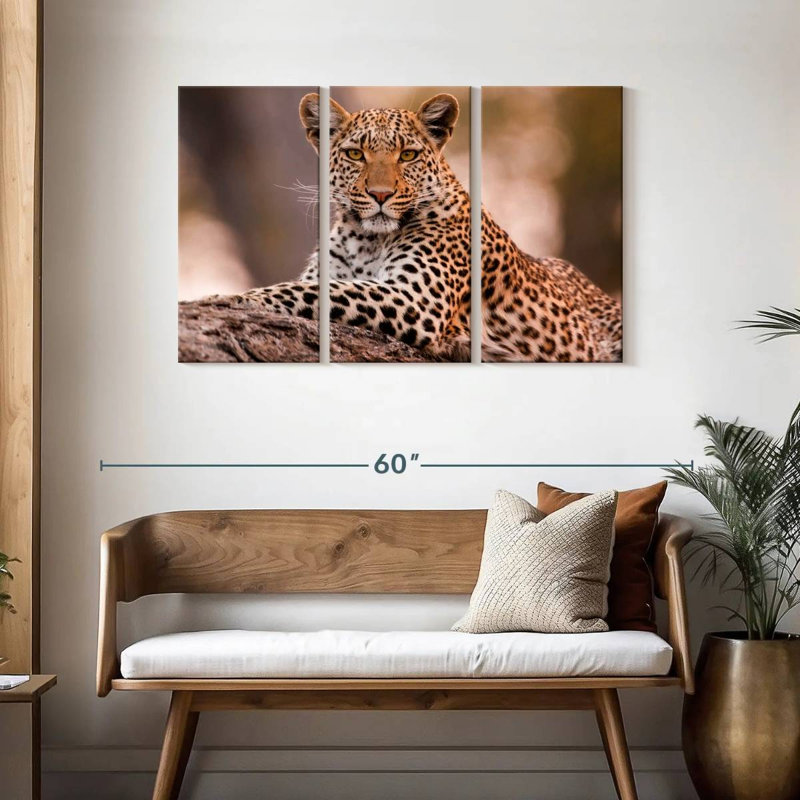 Brampt Botswana Leopard, 28" H x 45" W