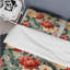 Vintage Nostalgia Beige & Coral Blooming Garden - Ensemble de housse de couette à motif floral-1647545433