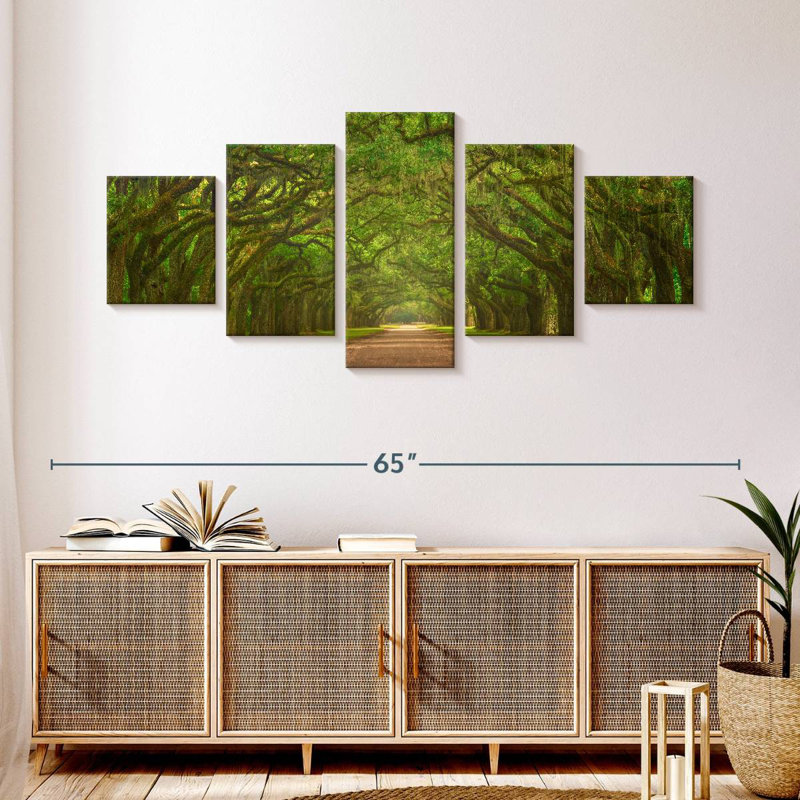 Iconic Oak Lined Road, 24" H x 55" W