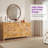 Dorne Modern High Gloss Burl 7-drawer Dresser, Yellow-55894872
