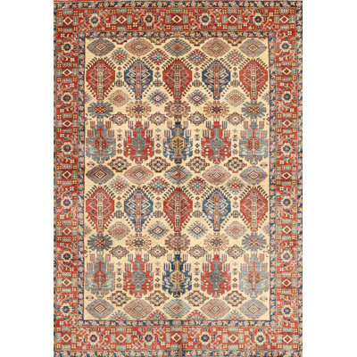 Tapis en laine beige / brun
