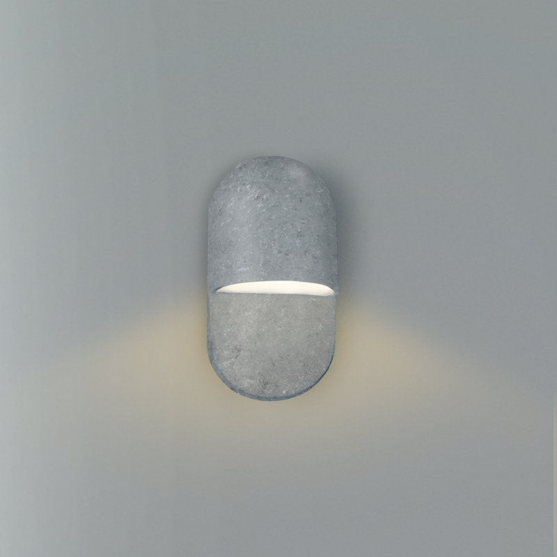 Plafonnier encastré d'extérieur câblé Bharath, Laiton martelé, H 10 po x l 5 po x P 4 po