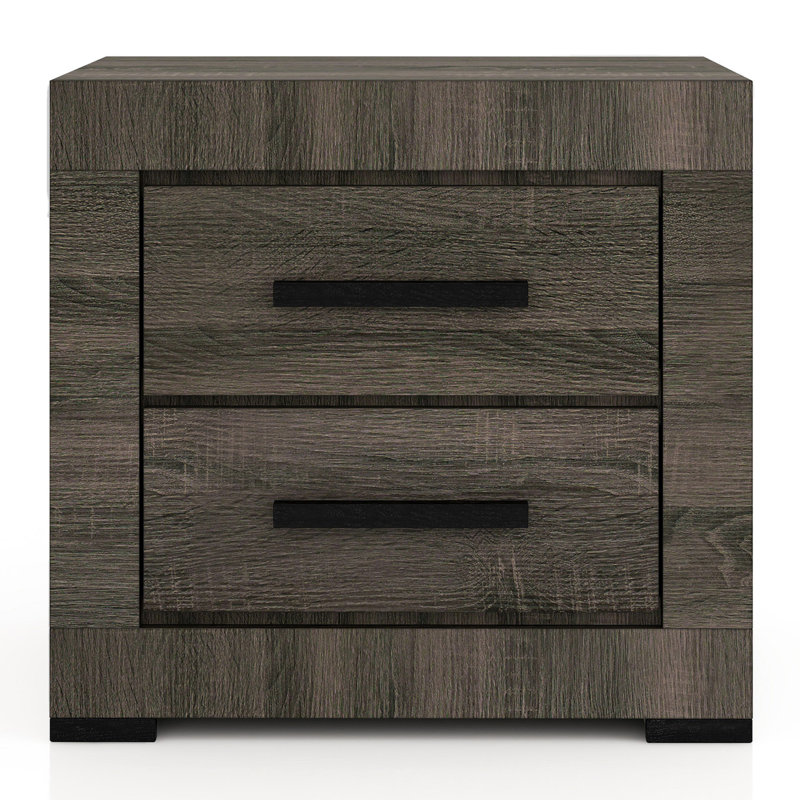 Breann 21.5" Width Steel 2-Drawer Nightstand