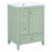 24-Inch Bathroom Vanity with Storage, Adjustable Shelf, MDF & Rubberwood, Removable Dividers-1225008079
