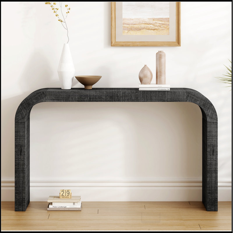 Console en bois de 52 po Mirod, Noir