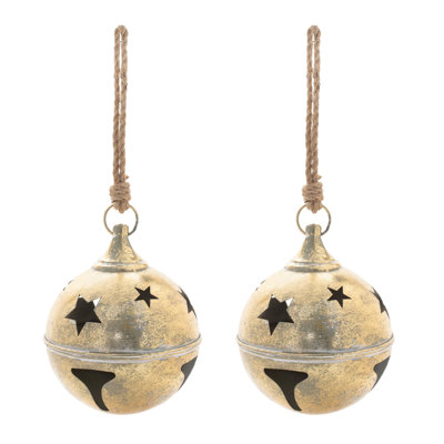 Distressed Metal Bell Ornament