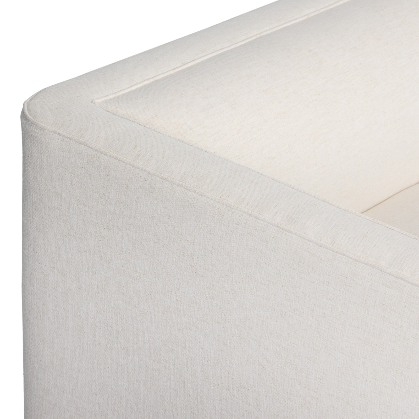 Fitch Velvet Corner Sectional, Left Hand Facing, Nomad Snow Crypton Performance Chenille