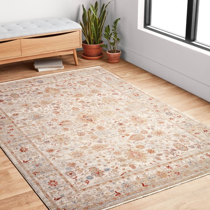 Ochlocknee Oriental Indoor Rug, Rectangle 3'7" x 5'1"