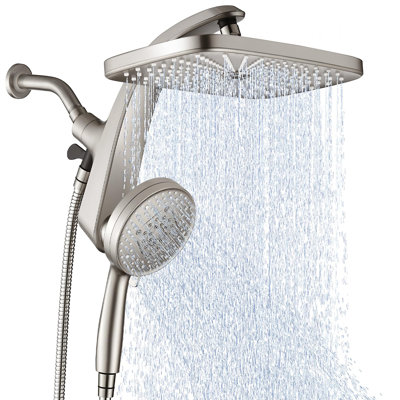 Pomme de douche à pluie, haute pression, pomme de douche à main à 10 jets, pommes de douche avec douchette combinée