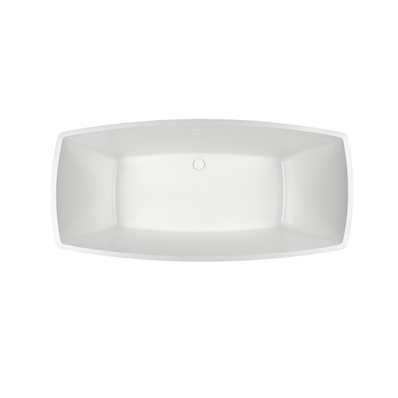 Marcel 65.5" Freestanding Air Bathtub, Gloss White