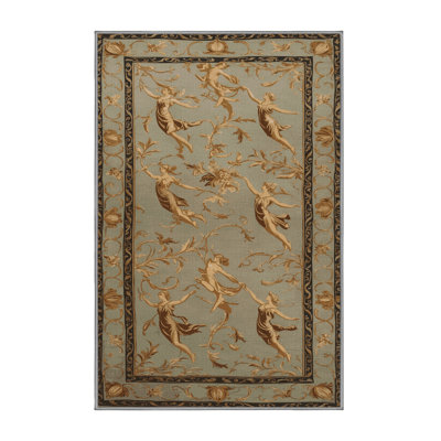 Machine Washable French Brown Area Rug
