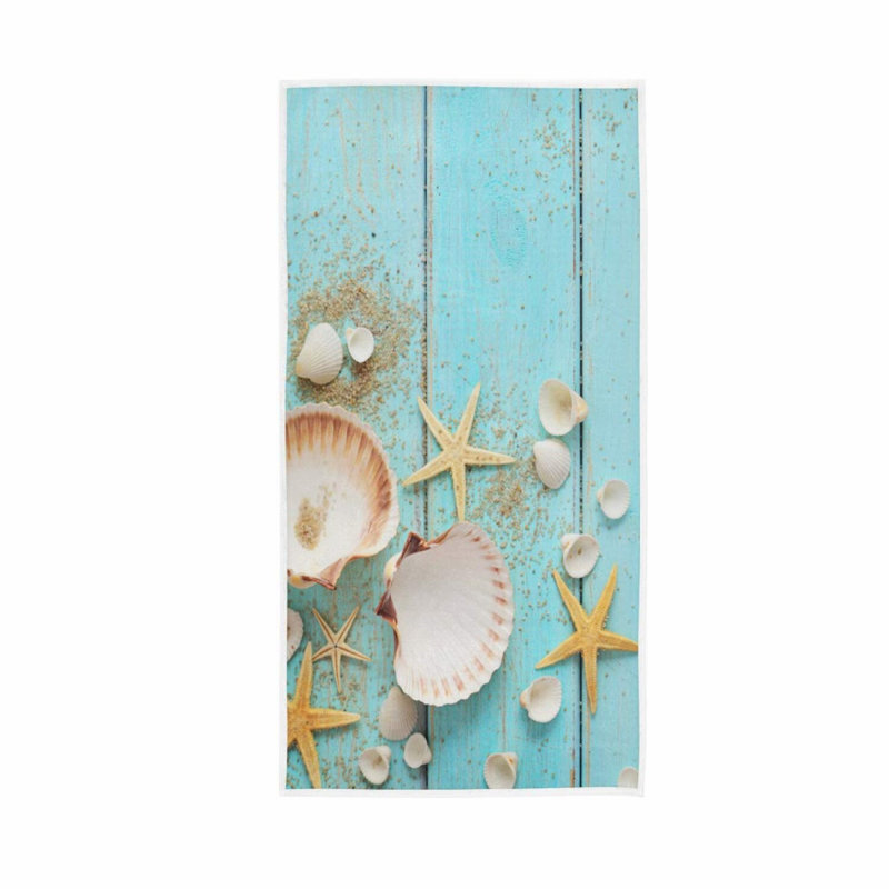 Seashell Bliss Ultra Soft Hand Towels - Perfect for Beach & Bath Decor