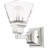 Wall Sconce: 1-Light Clear Glass Shade.-1817631481