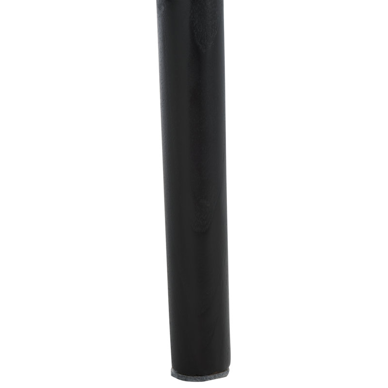 Laylie Rattan And Leather Counter Stool, Black