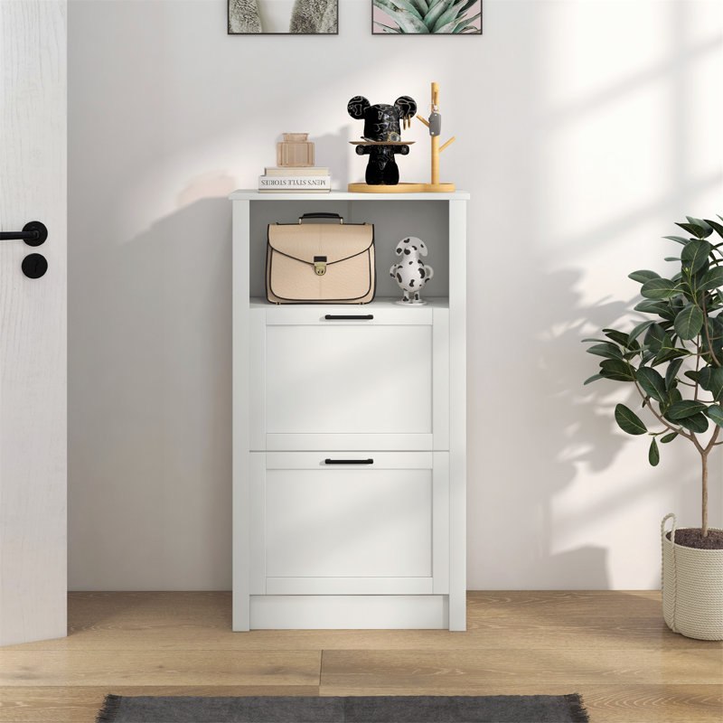 Versatile Shoe Storage Cabinet with Multiple Compartments and Stylish Design