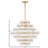 Rene 16-Light 29.5" Multi-Tier Chandelier w/ Textured Glass Discs