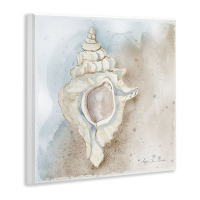 Plaque murale Subtil Conch on Shore, design par Audrey Jeanne Roberts