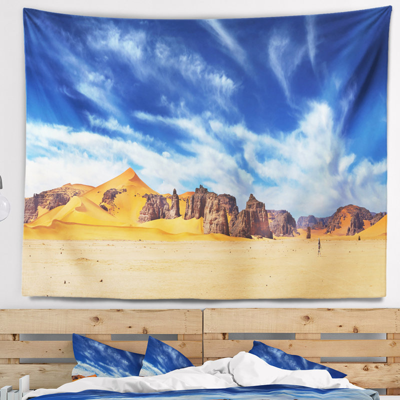 Photographie sahara panorama tapisserie, H 32 po x l 39 po