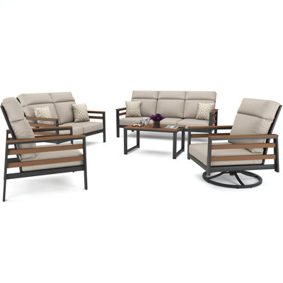 Ostby 7 Person Seating Group With Sunbrella Cushions