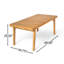 Table de salle à manger d'extérieur en bois d'acacia-437708737