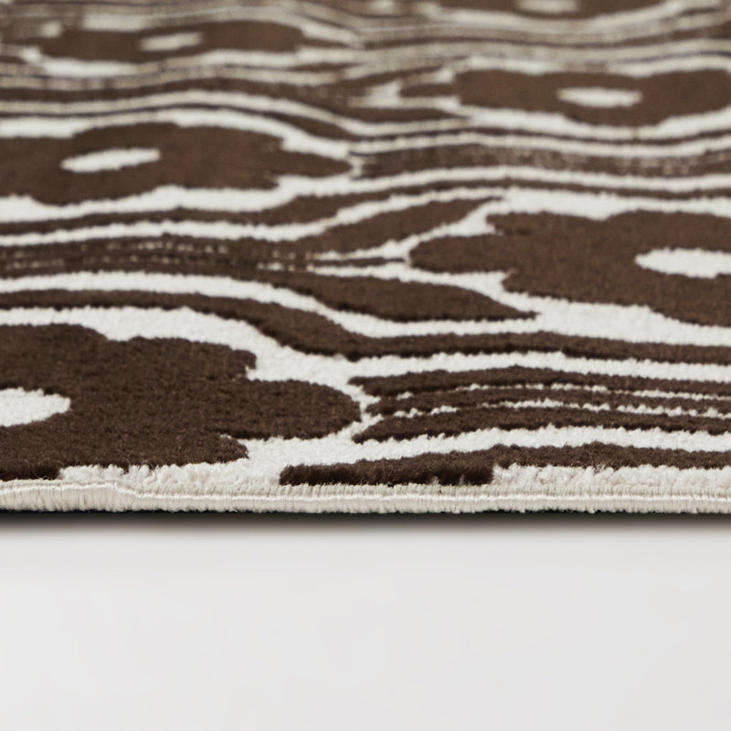 Tapis floral rétro Cartellier, 7'10" x 10'