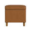 Repose-pieds de rangement rectangulaire en similicuir de 24 po de largeur Xane-96766057