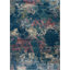 Tapis bleu marine à motif abstrait Dreya-60943890