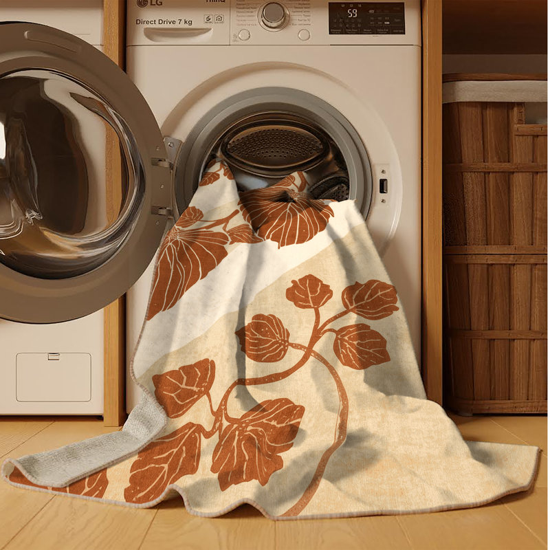 Tapis lavable à la machine Olney - Rembourrage beige, 6 X 9