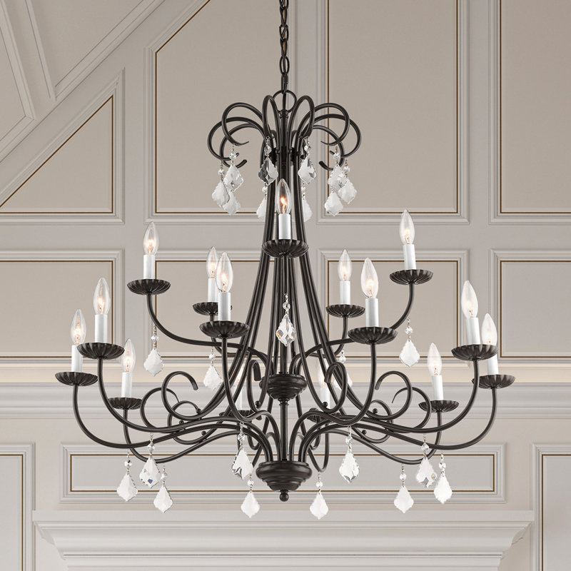 Blaney 15 - Light Dimmable Chandelier, English Bronze