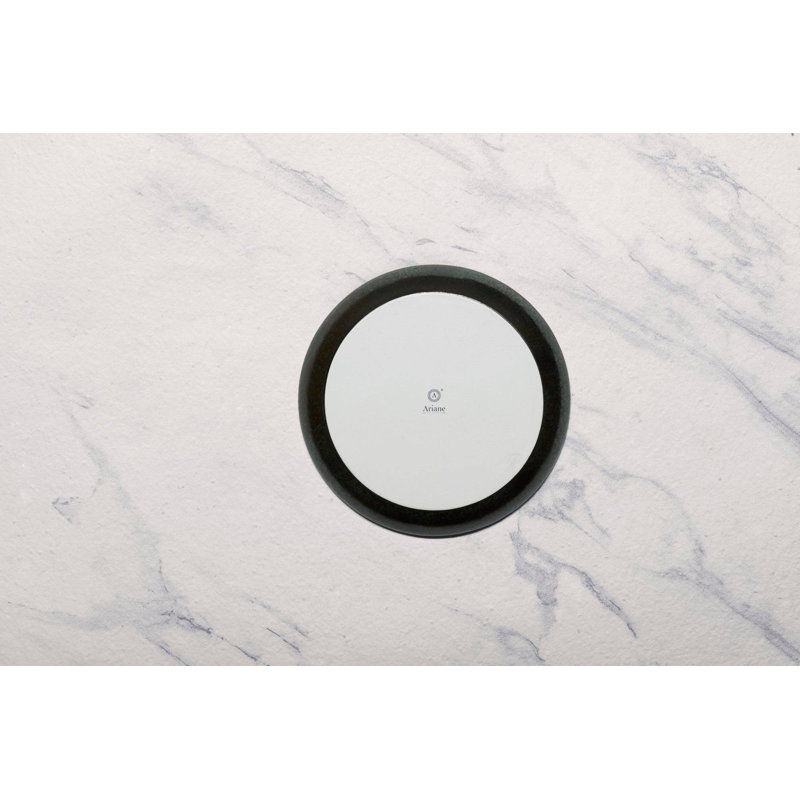 Assiette plate en porcelaine | Assiette réactive Equinox,, 6,69 x 6,69 x 0,7 po