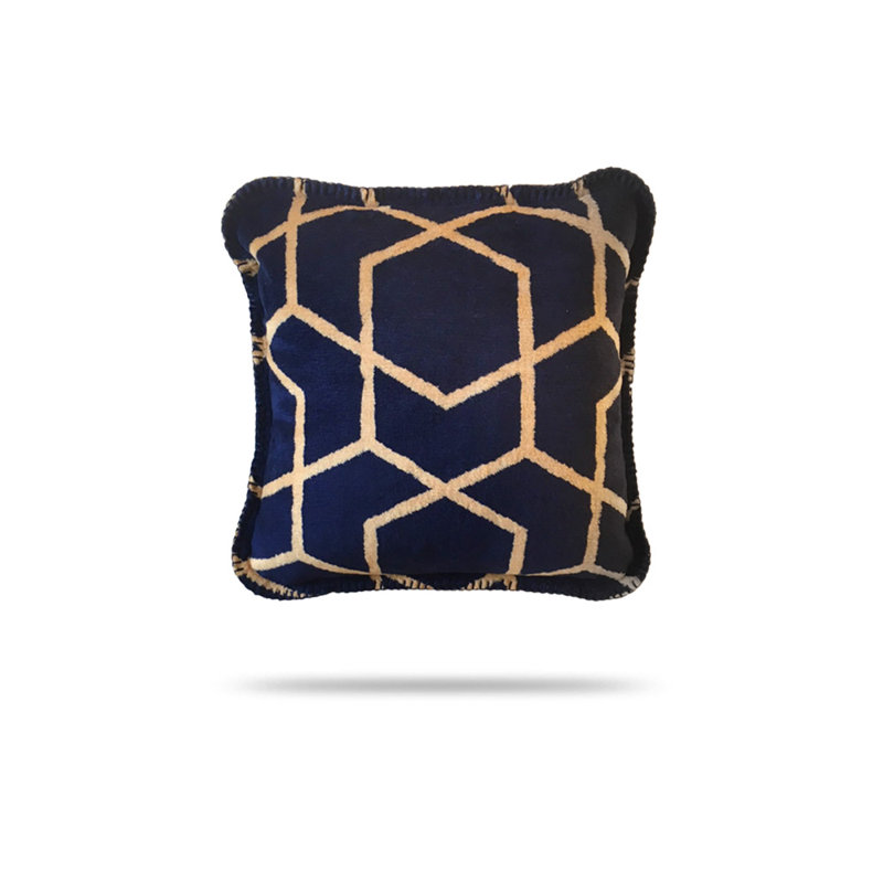 Housse et insert de coussin carré Hexacubes