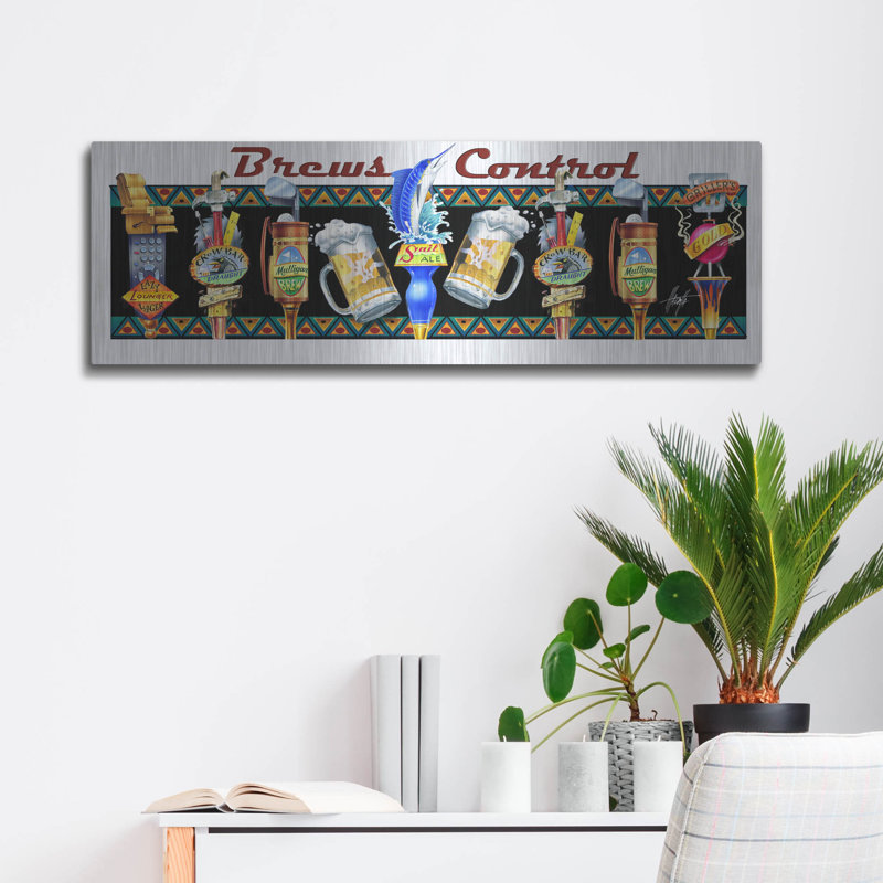 " Beer Taps " by James Mazzotta, 12" H x 36" W