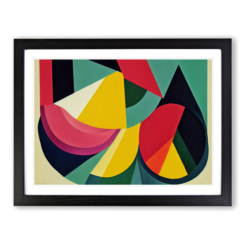Inspirational Abstract - Framed Print, 46cm H x 64cm W x 2cm D, Black Framed