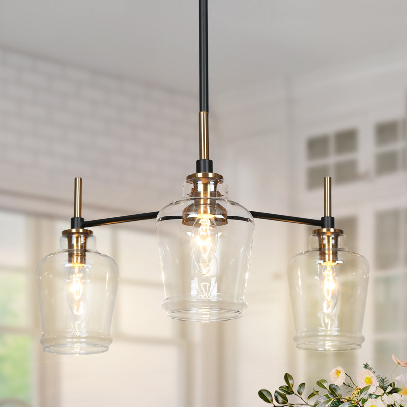 Aavah Wagon Wheel Shaded Chandelier, 3